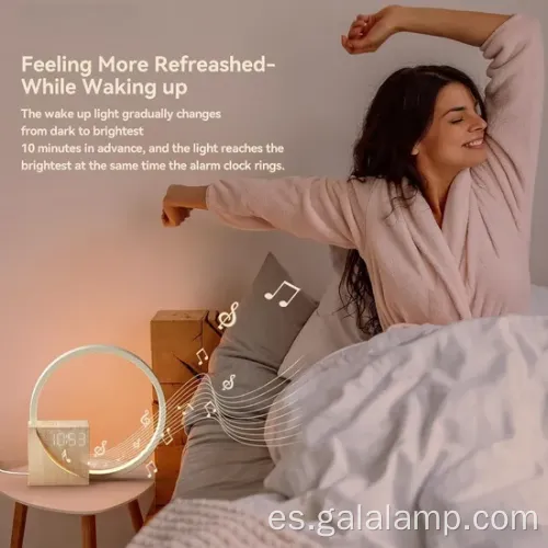 Mornón de alarma de luz de la mañana para dormir mejor